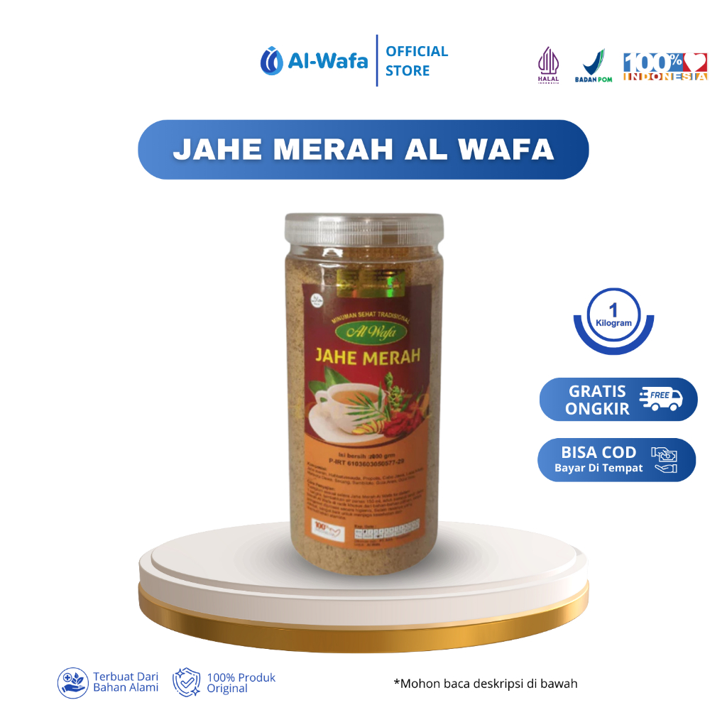 

AL WAFA Jahe Merah Bubuk Instan 1 KG