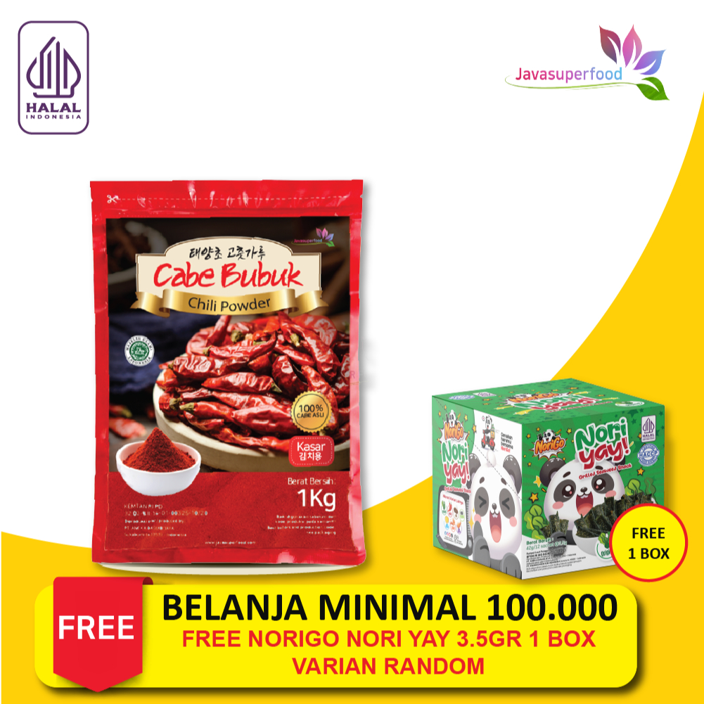 

BUBUK CABE KASAR / CHILI POWDER KOREA 1 KG