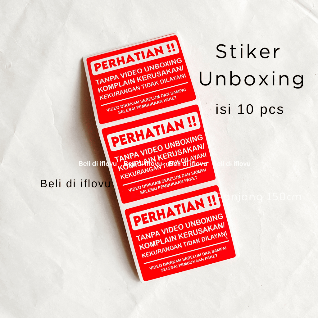 

Sticker Unboxing Video 10 Pcs | Siap Pakai Tinggal Tempel