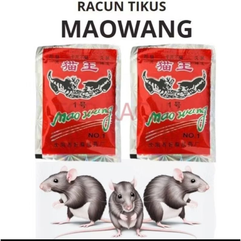 Racun tikus Beras Merah Maowang ORIGINAL