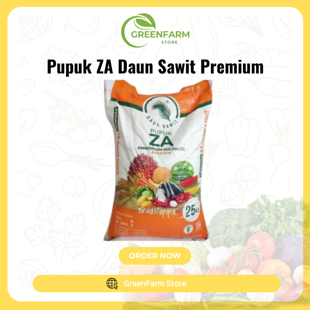 Pupuk ZA Daun Sawit Premium Kemasan Repack 1kg ZA Super