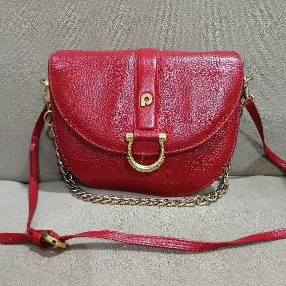 TAS SELEMPANG PAPILLON K 3520 SEKEN WARNA MERAH MULUS BANGET
