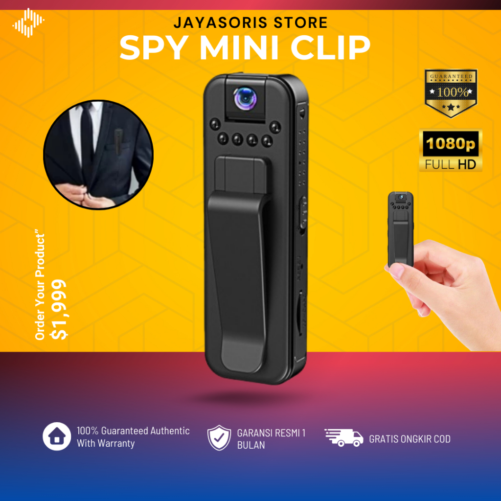 Mini Camera Kamera Spy Mini Pengintai Mini Tersembunyi CCTV Kecil Tanpa Kabel Pengintip HD JS137