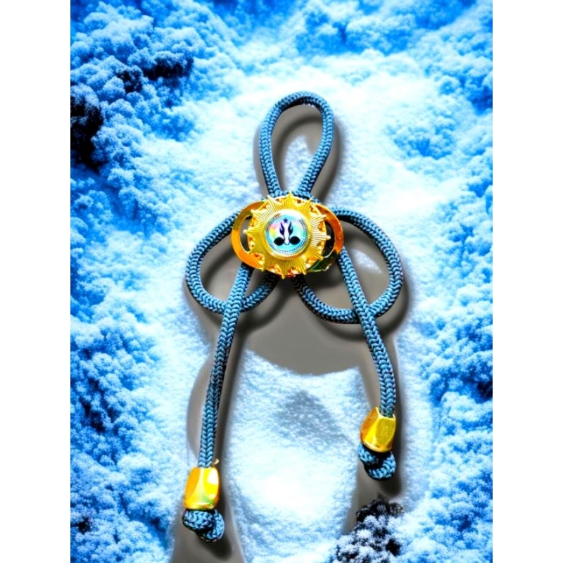 

Ring kacu pramuka pengikat kacu pramuka Motif tali Terbaru tumpuk logam warna Gold premium