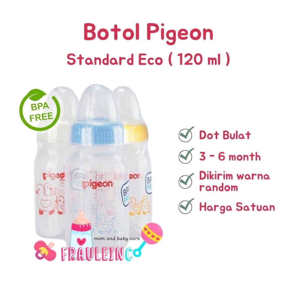 *FRAULEINCO*Pigeon Botol Susu Bayi Assorted Standard | Botol Standard PP RP | Dot Original Pigeon