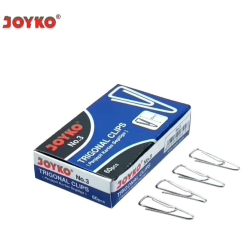 

BK Paper Clip JOYKO no.3 trigonal clip Klip Kertas JOYKO penjepit kertas