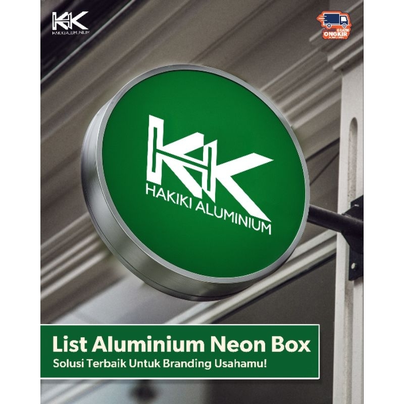 list neon box aluminium
