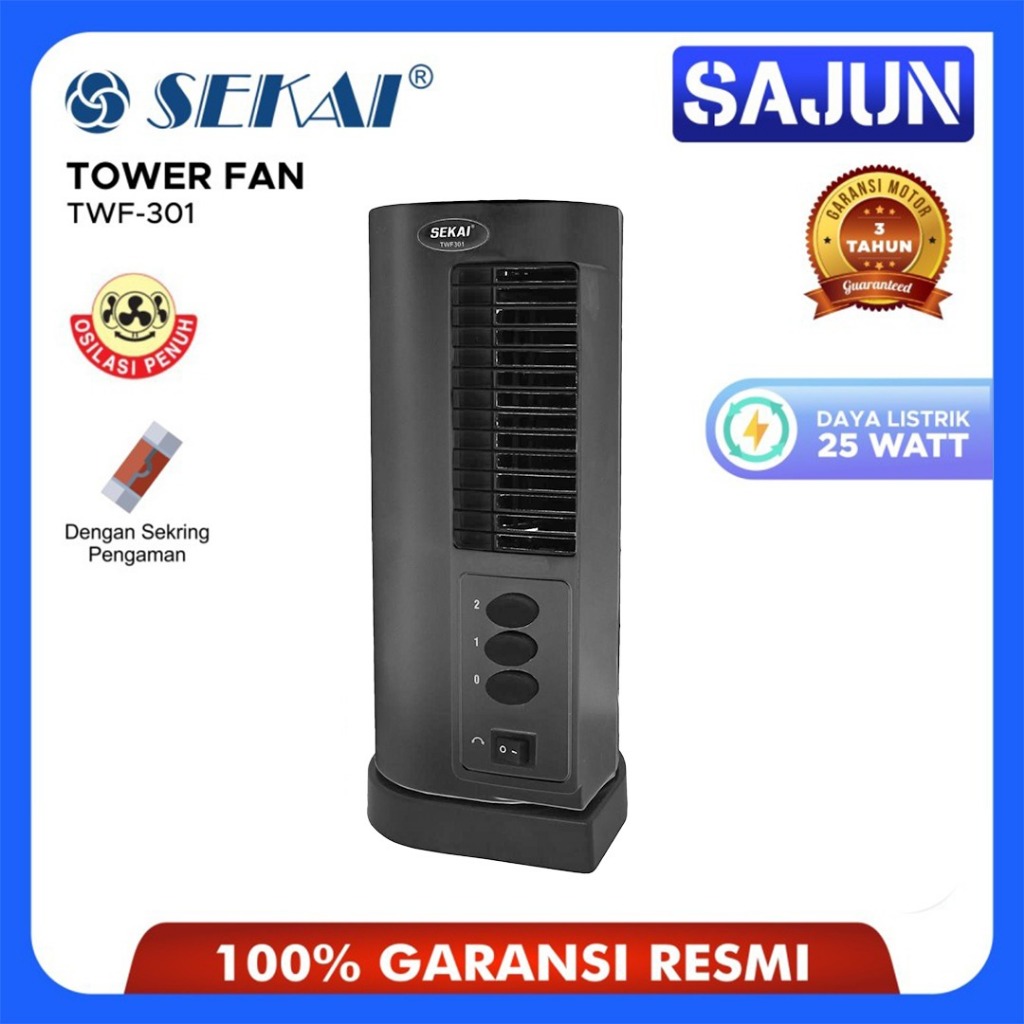 SEKAI Tower Fan TWF-301 Kipas Angin Menara Low Watt TWF301