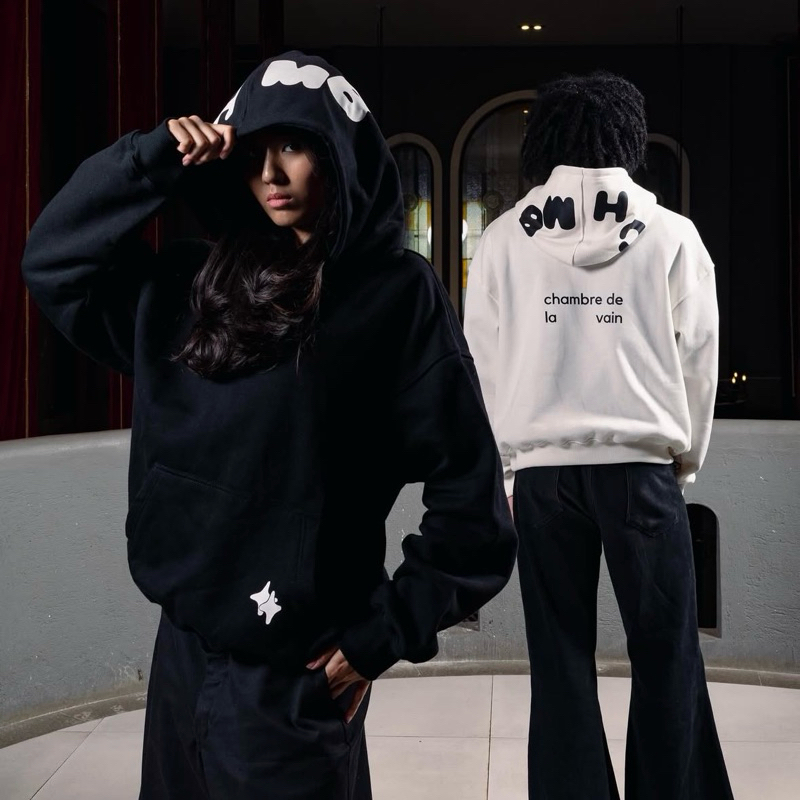 [ORIGINAL]SIAP KIRIM HOODIE CHMB BOXY / CLUTHVISION KNITWEAR /TELEPATI.CHE /PREFACE / PRAEDAE /AMORE