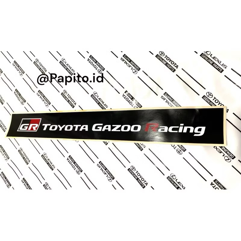 stiker GR Toyota Gazoo Racing Universal