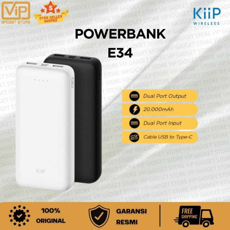 Powerbank KIIP E34