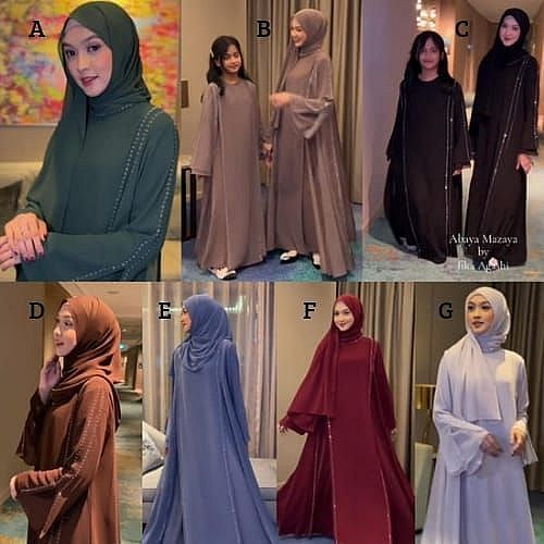 Set Dress Khadijah 2in1 Vol 3 By Ophie (PO 19 April)