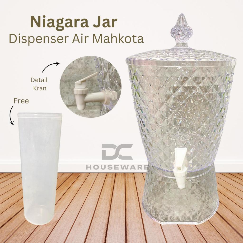 [ 1 SET ] ( DISPENSER AIR MAHKOTA DIAMOND 7 LITER ) - Dispenser Kristal / Dispenser Plastik / Wadah 