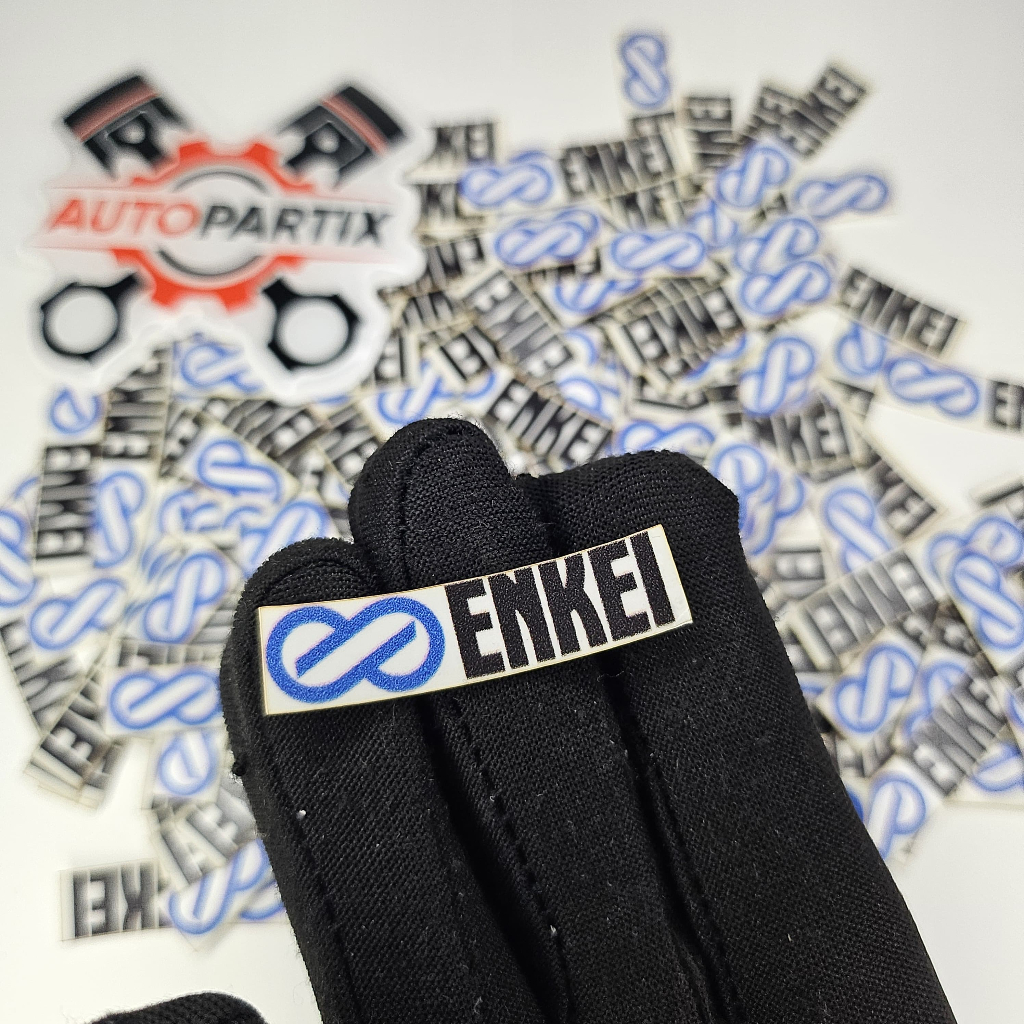Sticker Stiker Velg Motor Mobil ENKEI Transparan