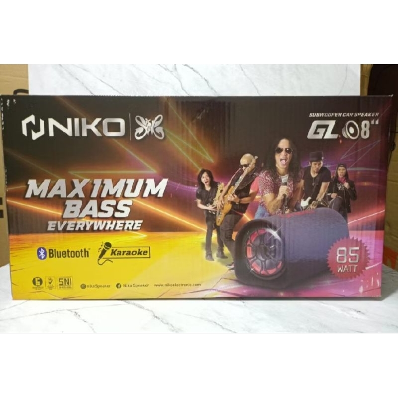 Speaker Aktif NIKO NK-GL 8 Bluetooth / Salon Aktif GL 8 INC/ Speker Aktif / BISA UNTUK MOBIL BATAM