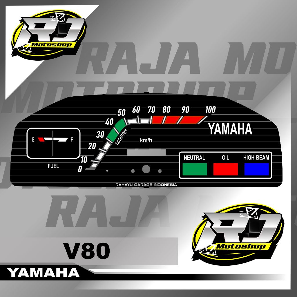 PANEL COSTOM VARIASI SPEDOMETER YAMAHA V80