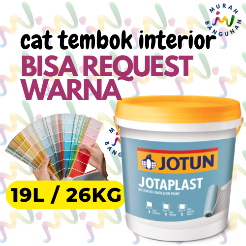 CAT INTERIOR / JOTUN JOTAPLAST / KEMASAN 18Ltr ( 26KG ) / KUALITAS EKONOMIS / CAT JOTUN 18 LITER / B