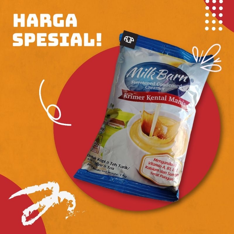 

Milk Barn Kental Manis Bantal | 1 kg