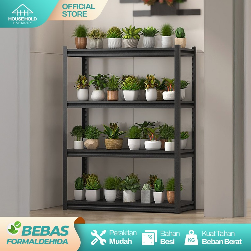 【100% Besi】Rak Bunga Rak Bunga Besi Rak Tanaman Besi Serbaguna Rak Susun Besi Rak Pot Bunga Besi