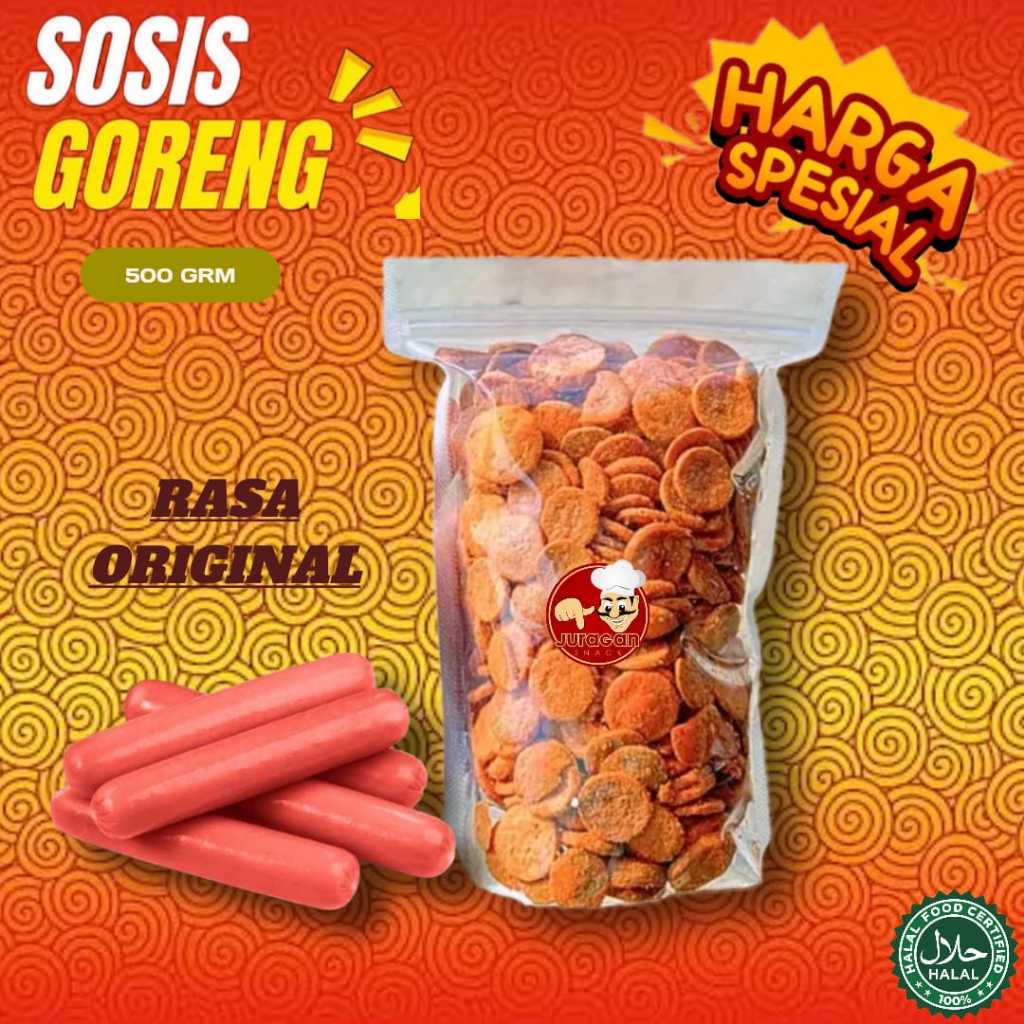 

Sosreng Bumbu Original Gurih / Sosis Goreng 500 Grm Cemilan Food Snack