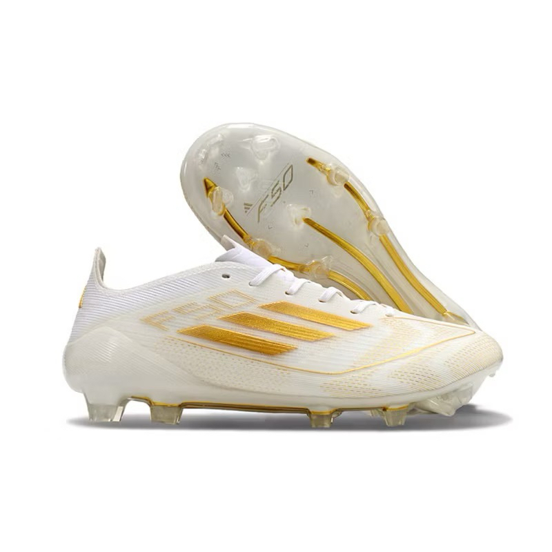 Sepatu Bola Adizero F50 White Gold