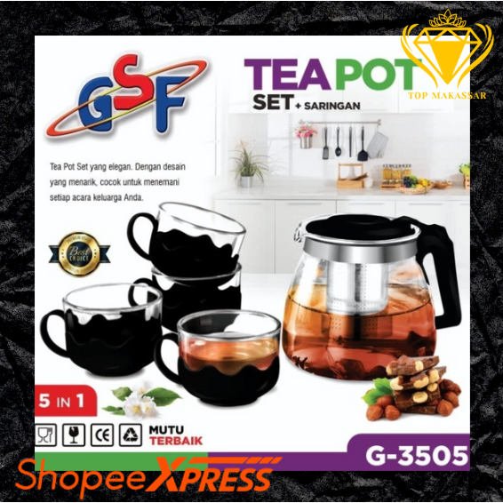 GSF TEAPOT SET + SARINGAN G-3505