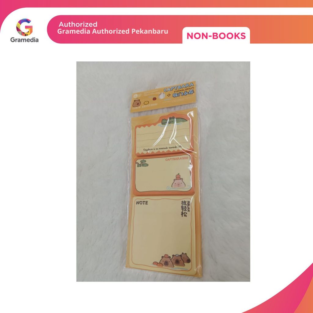 

Gramedia Pekanbaru - FYJ CAPYBARA STICK MEMO 3IN1 ORANGE W/CROCODLE FD81282