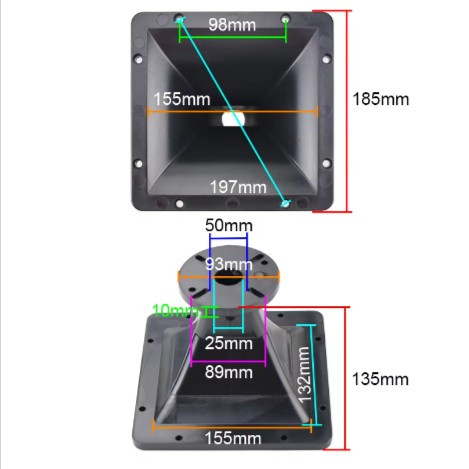HORN TWEETER CORONG DRIVER PLASTIK BAUT WPUM (185X185)