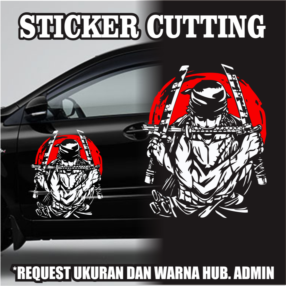 Stiker Zoro / Stiker Anime One Piece / Anti Air