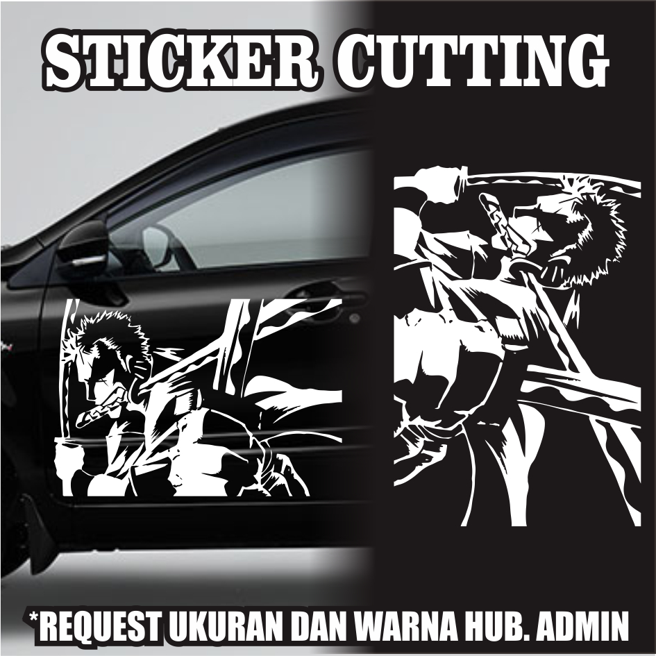 Stiker Zoro / Stiker Anime One Piece / Anti Air