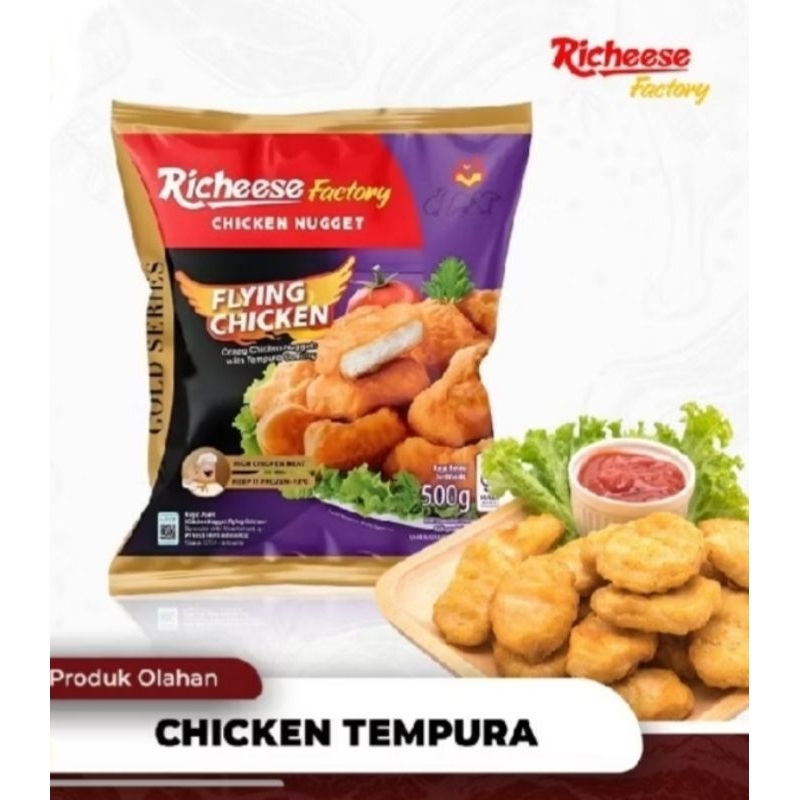 

Richeese factory flying chicken nuget tempura&chicken nuget crunch 500gr