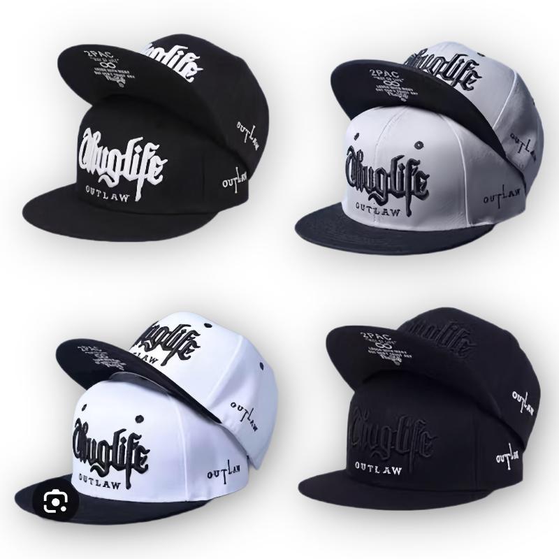 100% AMAN Topi Snapback Hip Hop Thug Life Logo Bordir Topi Snapback Distro Original Pria Dewasa 2025