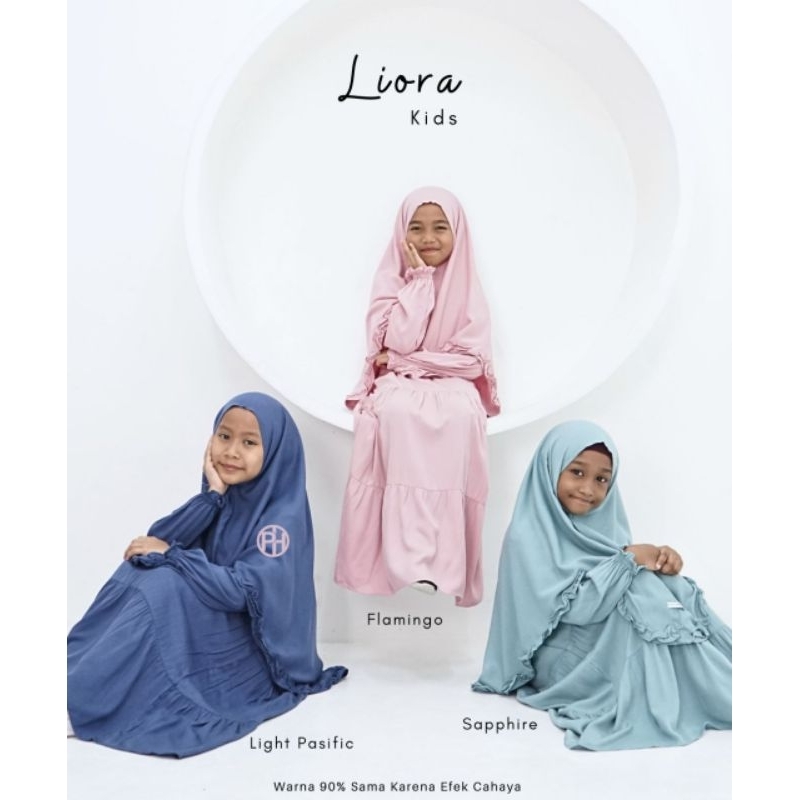 Pelangi Hijab 1set Gamis Liora Dress Kids