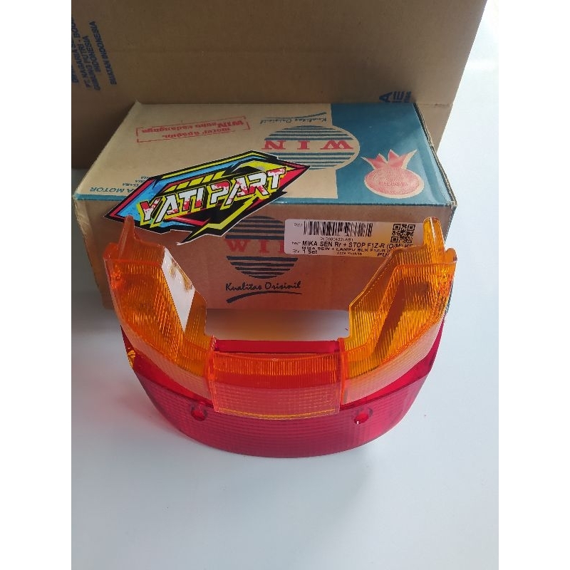 KACA MIKA LAMPU BELAKANG F1ZR FORCE 1 ZR F1 ZR PNP SCORPIO G MERAH KUNING