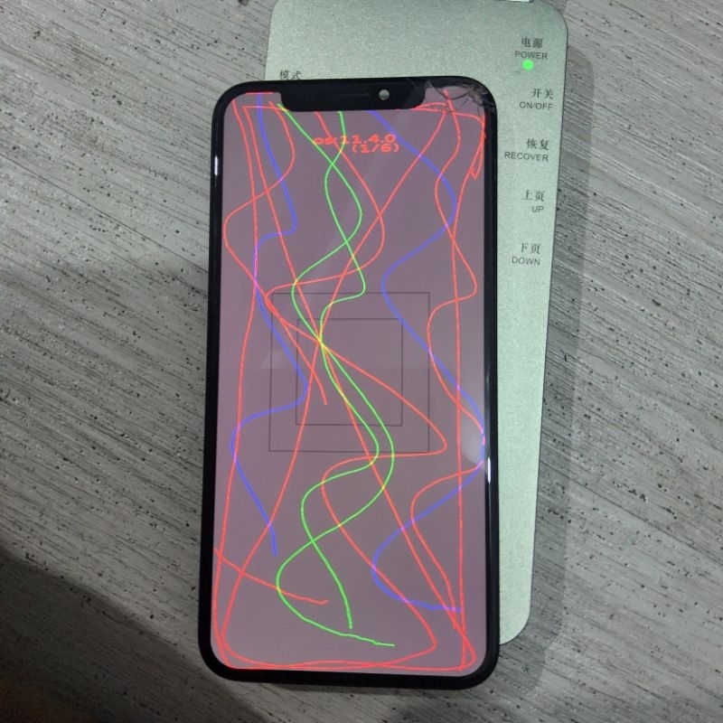 LCD IP X ORI COPOTAN MINUS RETAK