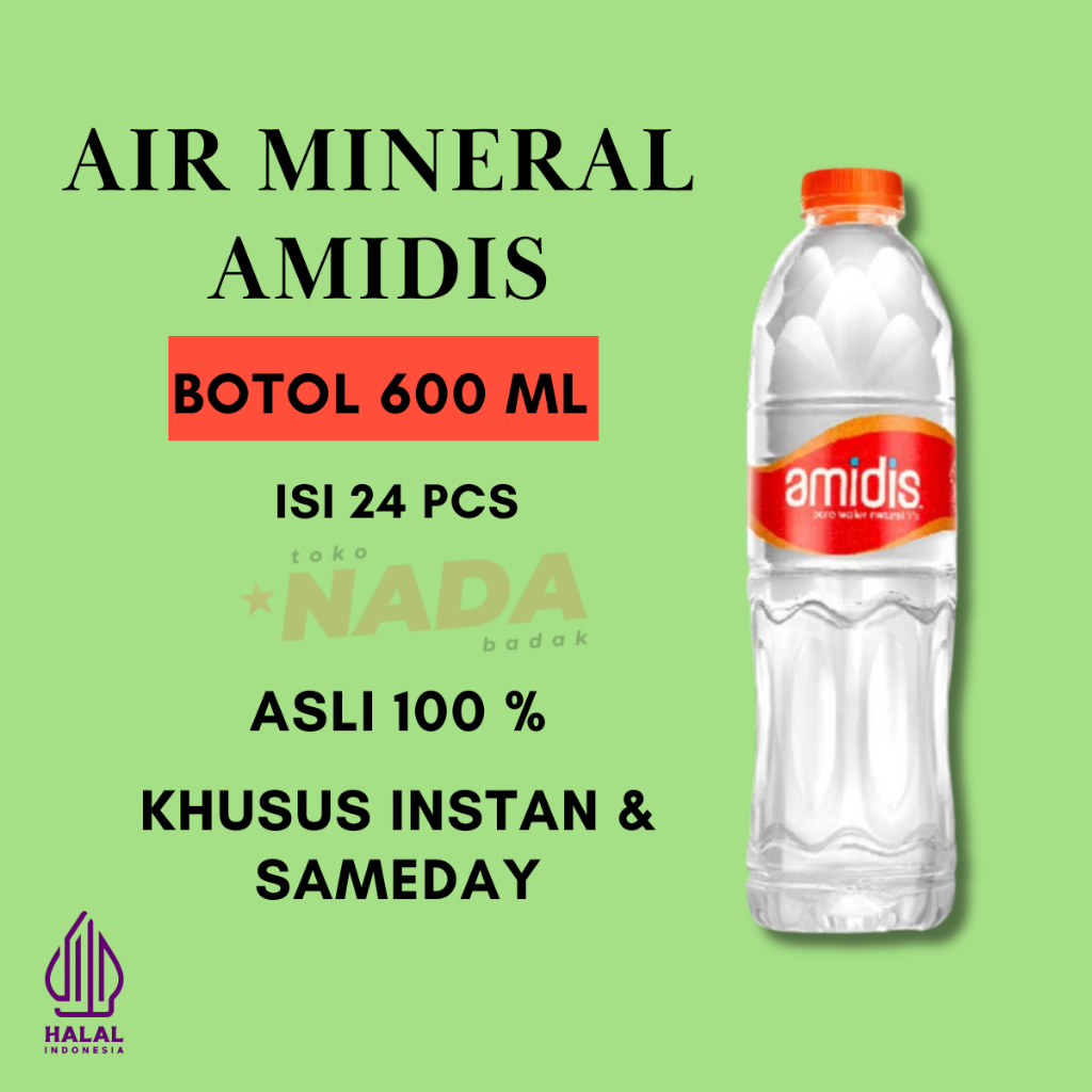 

Amidis Air Mineral Botol 600 ml