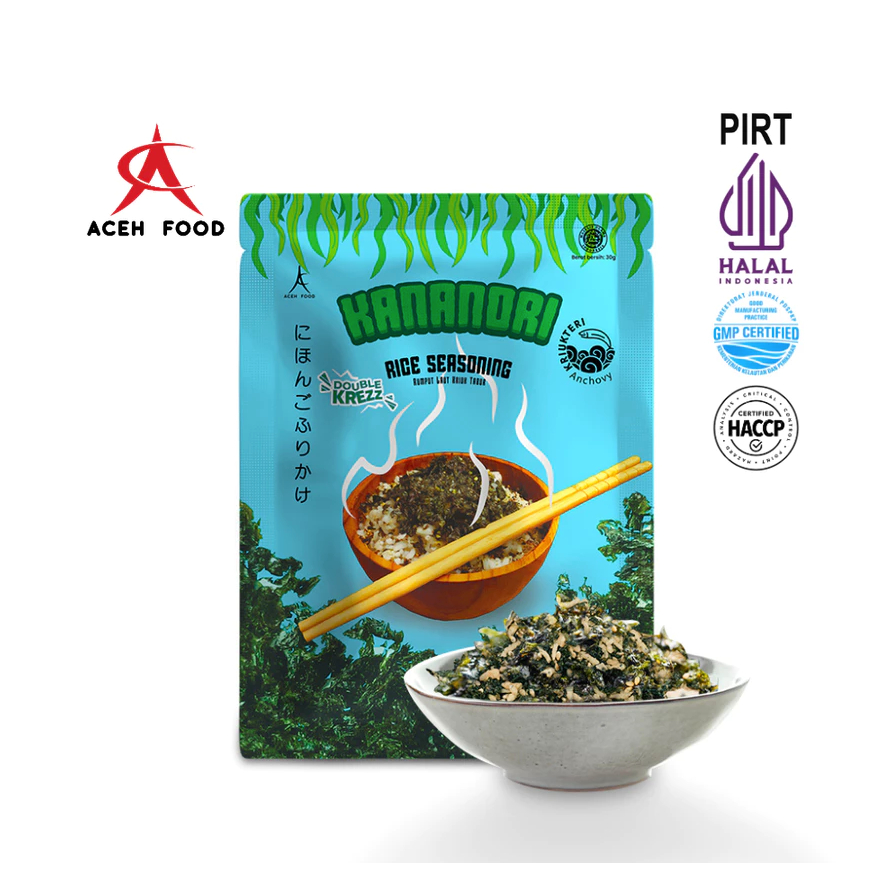 

Aceh Food Nori Kananori Furikake (Rumput Laut Tabur) Teri Kriuk Crispy 30gr