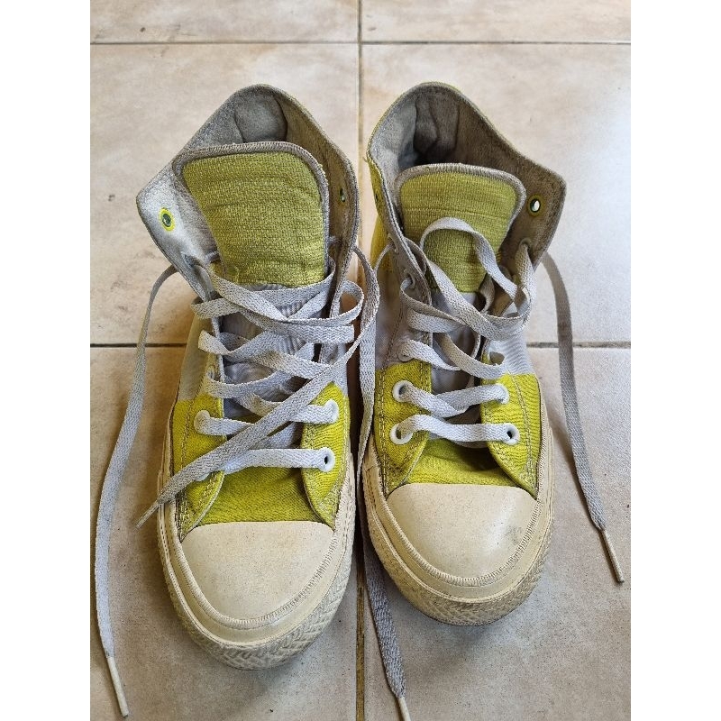 preloved sepatu second converse ct II yellow white