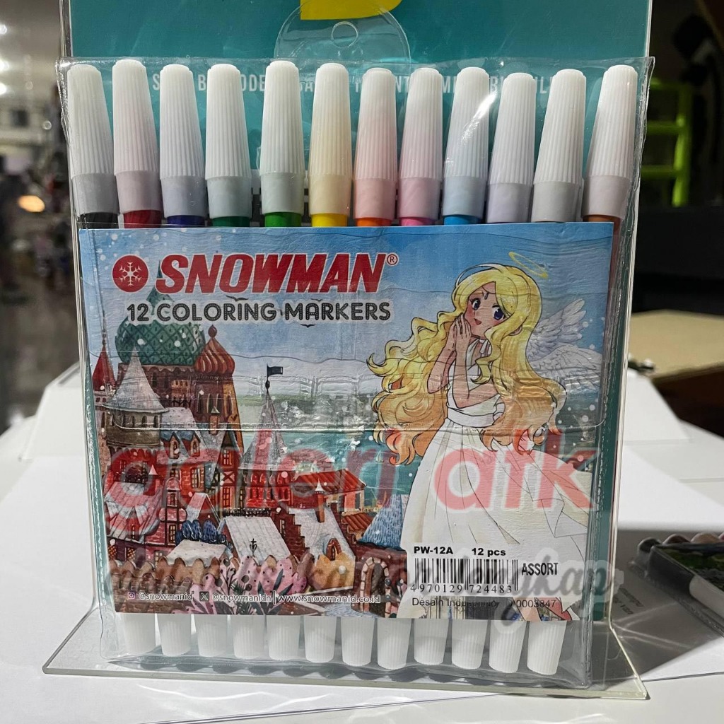 

SPIDOL WARNA SNOWMAN 12 WARNA | CAT AIR SNOWMAN | PW-12A