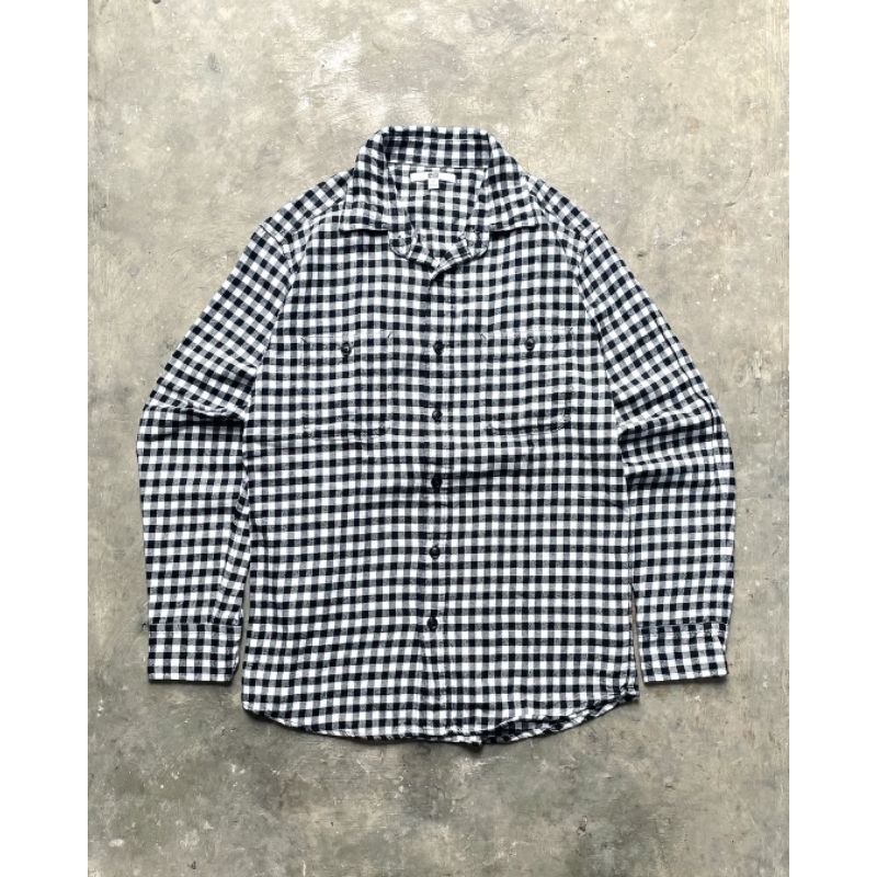 UNIQLO KEMEJA FLANEL LENGAN PANJANG ORIGINAL PRIA