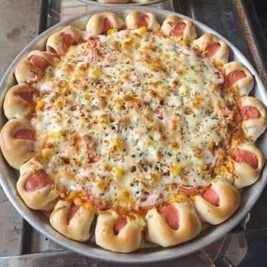 

Pizza sosis Mozarella