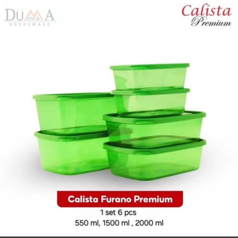 Furano set 6 pcs Calista Toples Food container