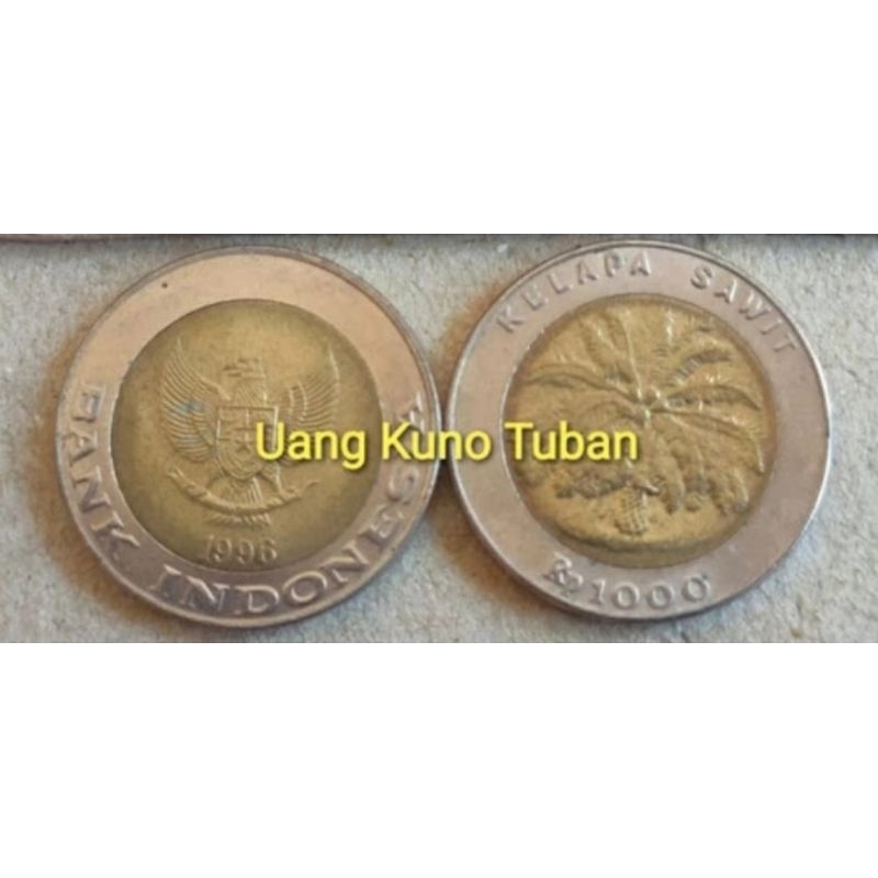 Uang koin koleksi 1000 rupiah kelapa sawit per 1keping