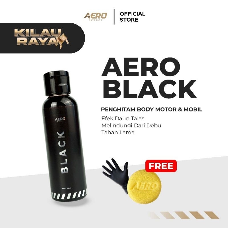 Penghitam Body Motor / Mobil Permanen Aero Black