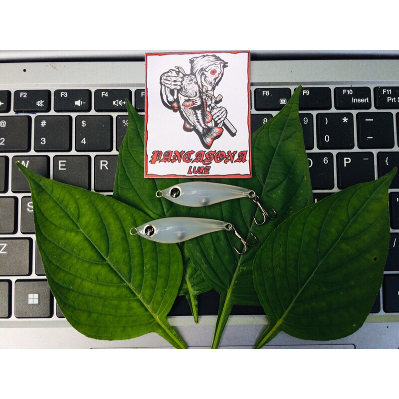 swimmer bait 4cm berat 4gr lure glue stik natural untuk casting kesting ikan hampala palung hampili 