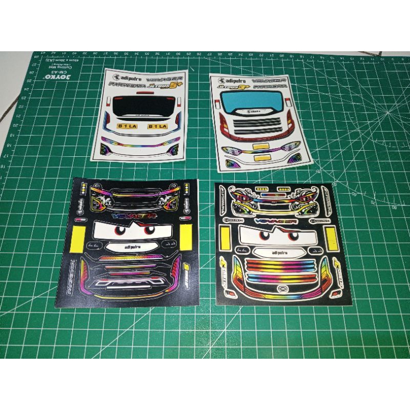 stiker Headlamp miniatur bus JB3 dan JB5