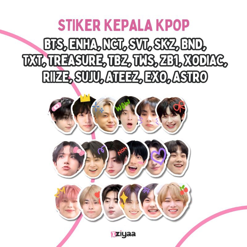 

STIKER KEPALA KPOP | STIKER MUKA KPOP by iziyaa