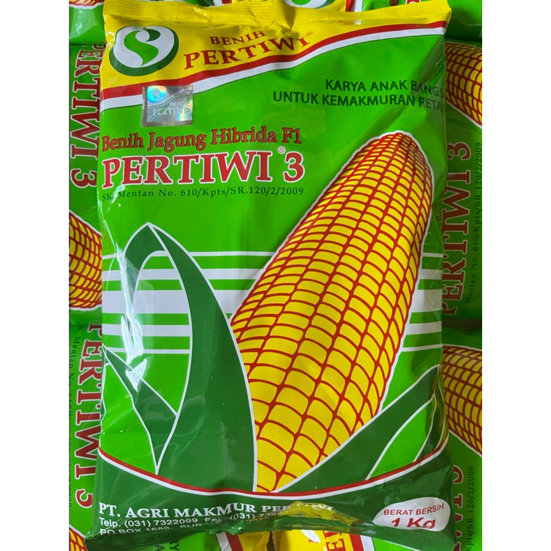 

benih jagung hibrida F1 pertiwi 3-kemasan 1kg