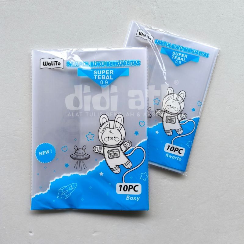 

Sampul Buku OPP Plastik Premium Walito Uk Kwarto & Boxy 1 Pak Isi 10 Lembar