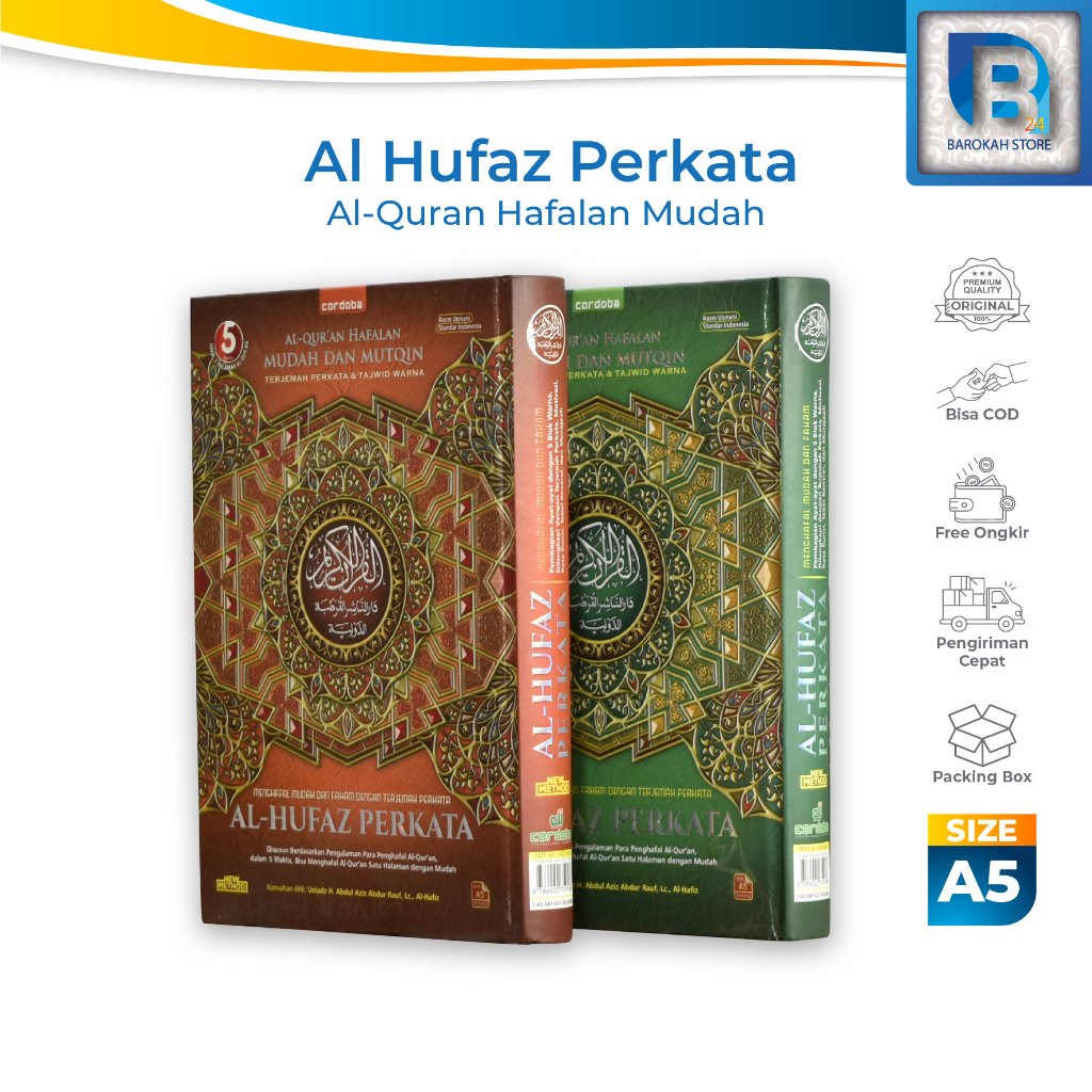 COD - AlQuran Al Hufaz Perkata A5, Al Quran Hafalan, Al Quran 30 Juz, Al Quran Terjemah Perkata